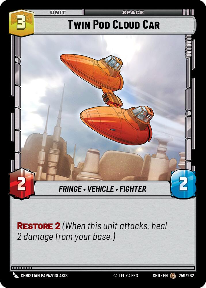 Twin Pod Cloud Car (259/262) (259/262) [Shadows of the Galaxy] | Exor Games New Glasgow