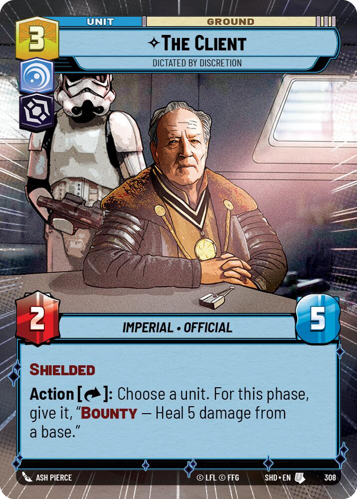 The Client - Dictated by Discretion (308) (Hyperspace) (308) [Shadows of the Galaxy] | Exor Games New Glasgow