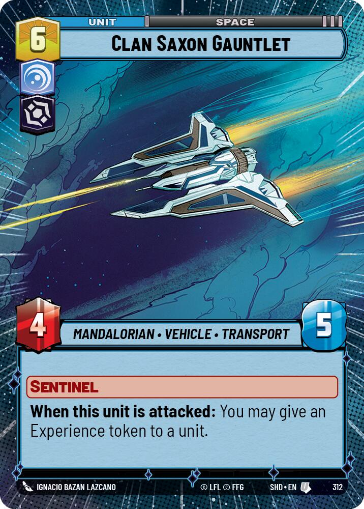 Clan Saxon Gauntlet (312) (Hyperspace) (312) [Shadows of the Galaxy] | Exor Games New Glasgow