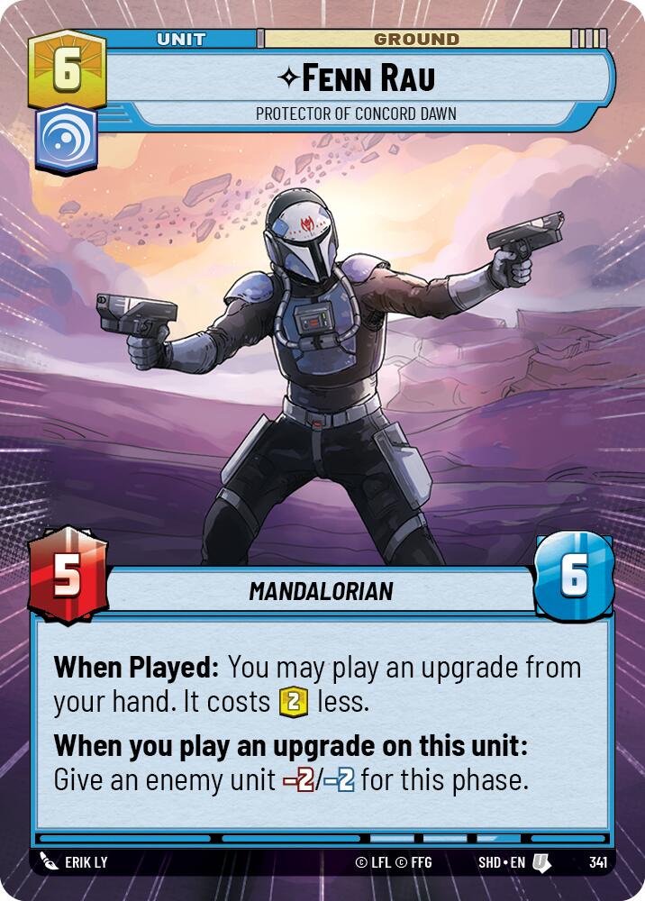 Fenn Rau - Protector of Concord Dawn (341) (Hyperspace) (341) [Shadows of the Galaxy] | Exor Games New Glasgow