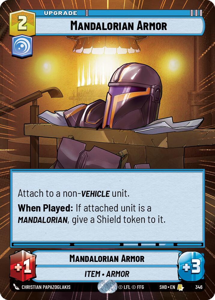 Mandalorian Armor (346) (Hyperspace) (346) [Shadows of the Galaxy] | Exor Games New Glasgow