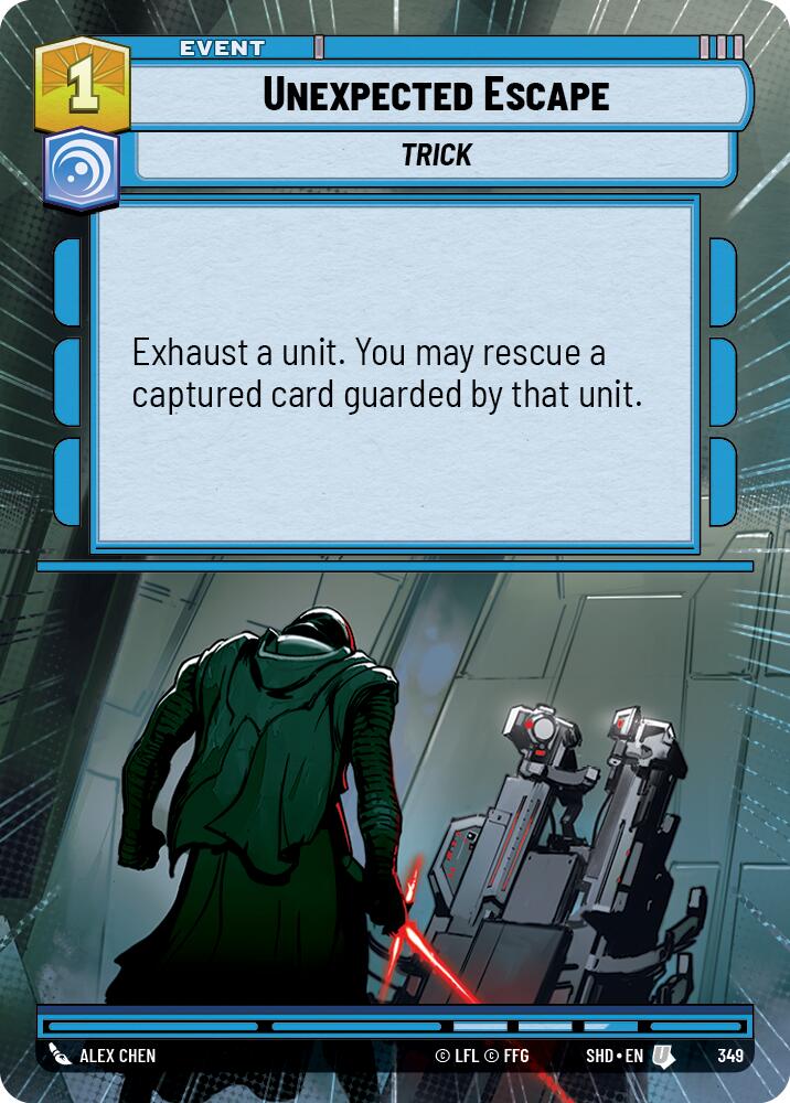 Unexpected Escape (349) (Hyperspace) (349) [Shadows of the Galaxy] | Exor Games New Glasgow
