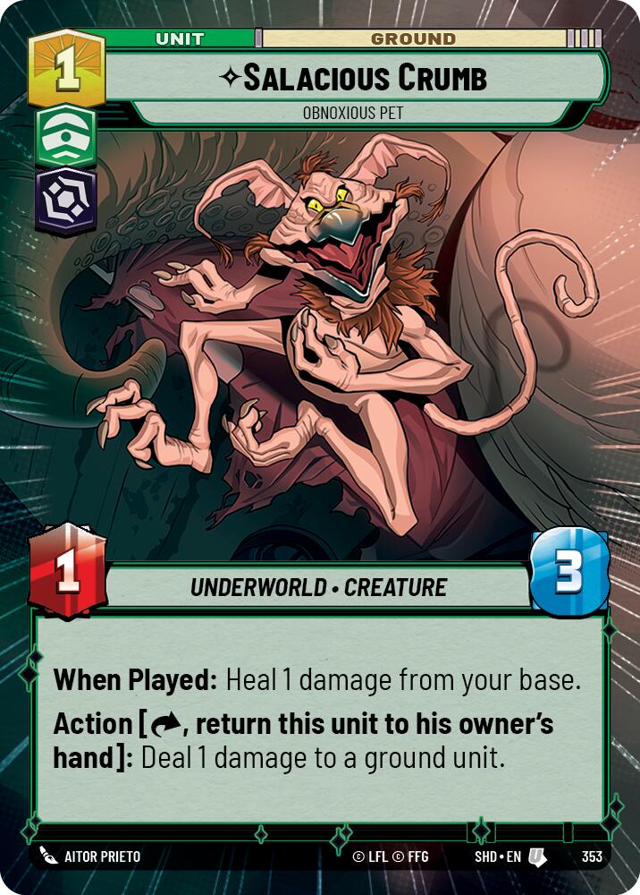 Salacious Crumb - Obnoxious Pet (353) (Hyperspace) (353) [Shadows of the Galaxy] | Exor Games New Glasgow