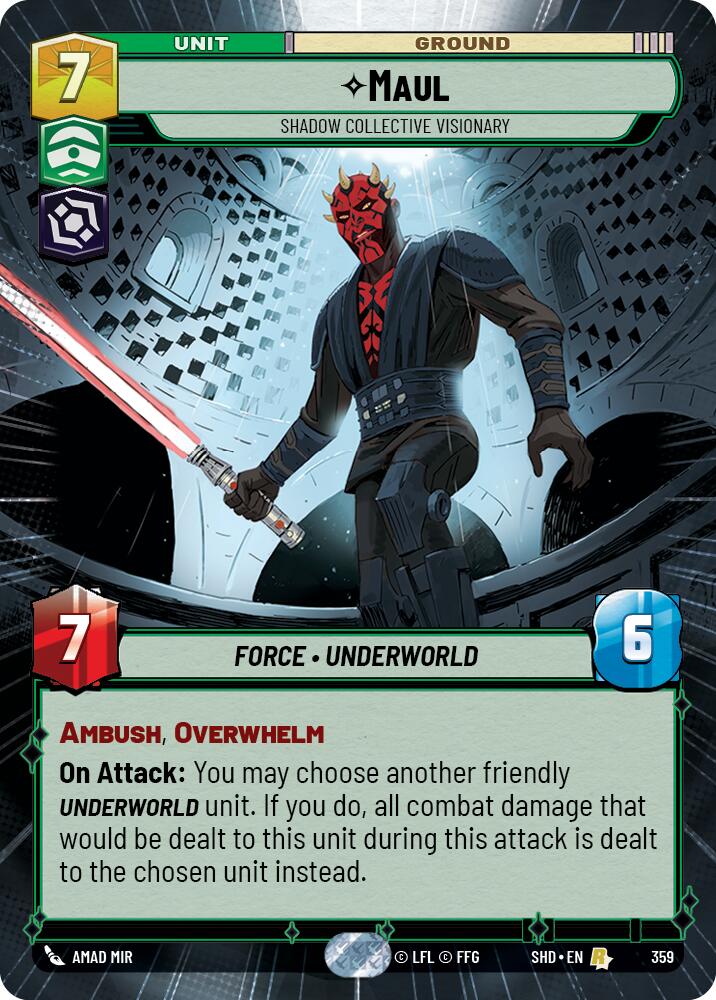 Maul - Shadow Collective Visionary (359) (Hyperspace) (359) [Shadows of the Galaxy] | Exor Games New Glasgow