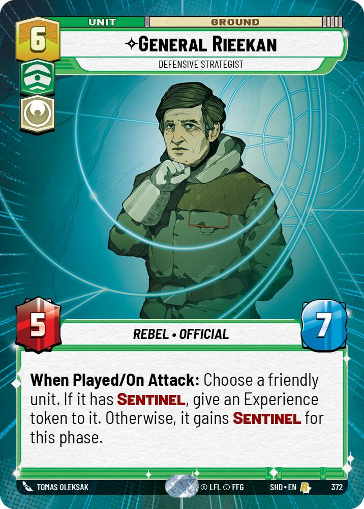 General Rieekan - Defensive Strategist (372) (Hyperspace) (372) [Shadows of the Galaxy] | Exor Games New Glasgow
