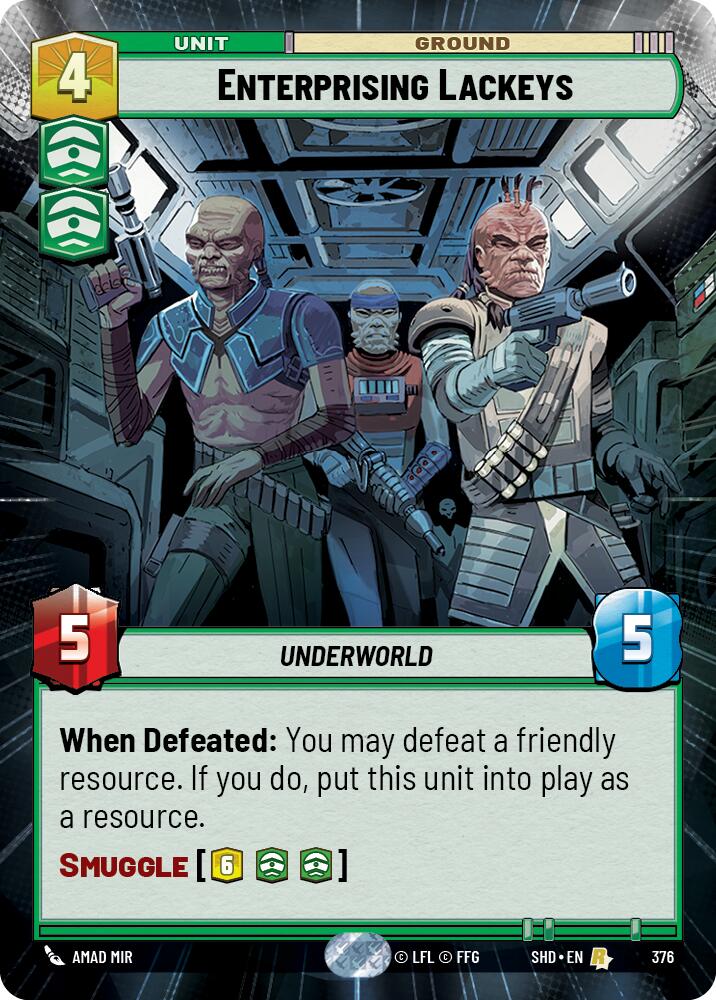 Enterprising Lackeys (376) (Hyperspace) (376) [Shadows of the Galaxy] | Exor Games New Glasgow