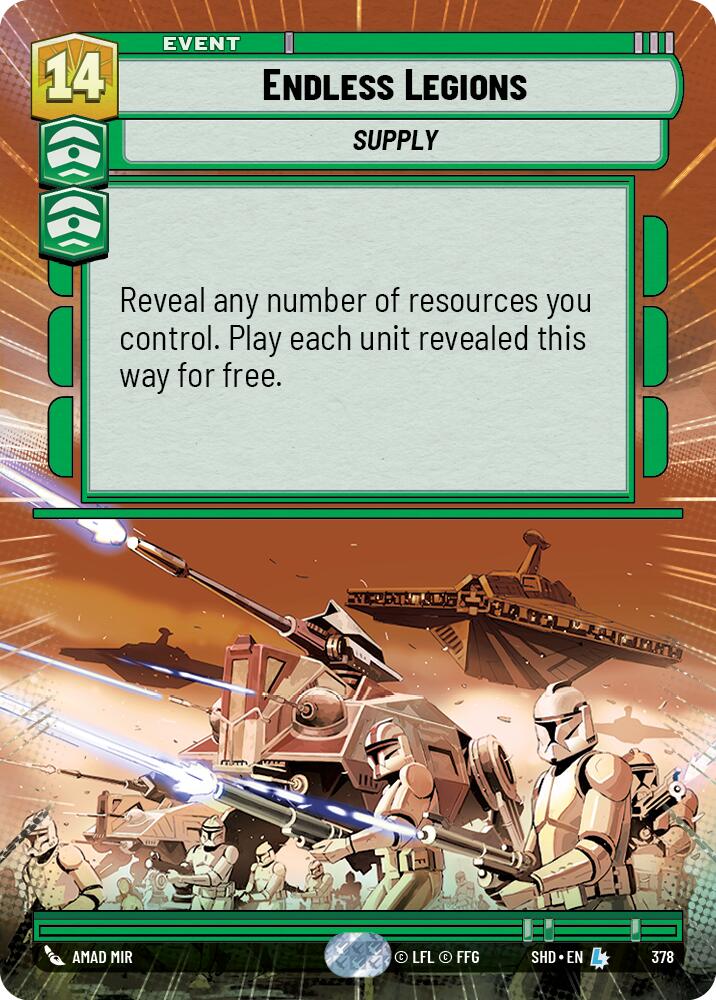 Endless Legions (378) (Hyperspace) (378) [Shadows of the Galaxy] | Exor Games New Glasgow