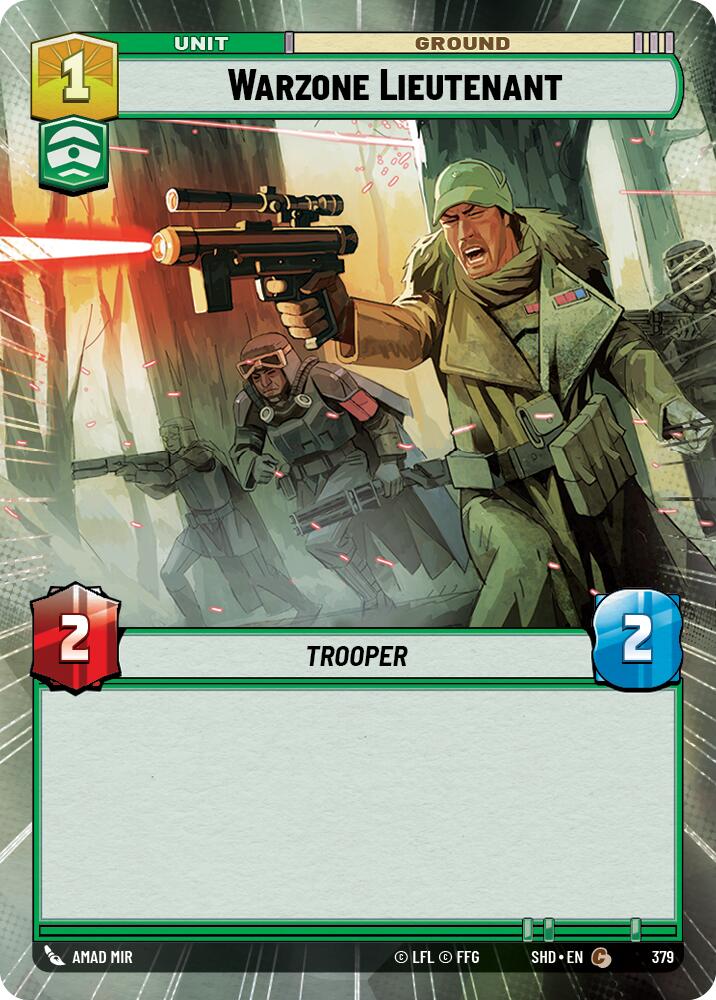 Warzone Lieutenant (379) (Hyperspace) (379) [Shadows of the Galaxy] | Exor Games New Glasgow