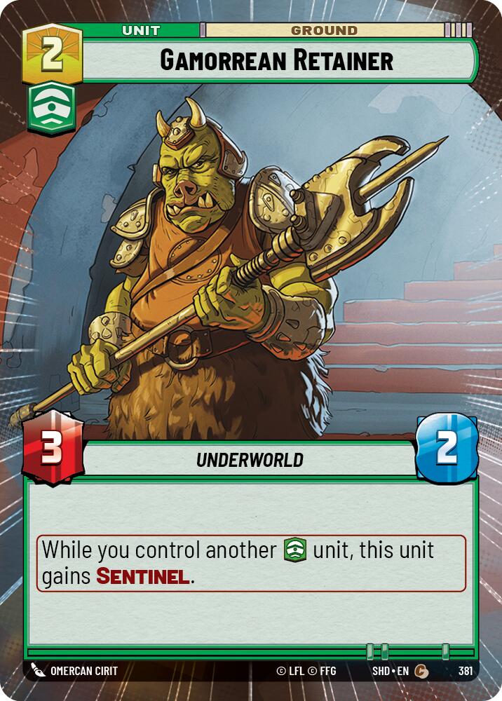 Gamorrean Retainer (381) (Hyperspace) (381) [Shadows of the Galaxy] | Exor Games New Glasgow
