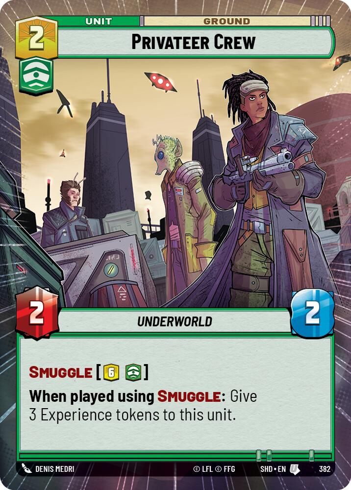 Privateer Crew (382) (Hyperspace) (382) [Shadows of the Galaxy] | Exor Games New Glasgow