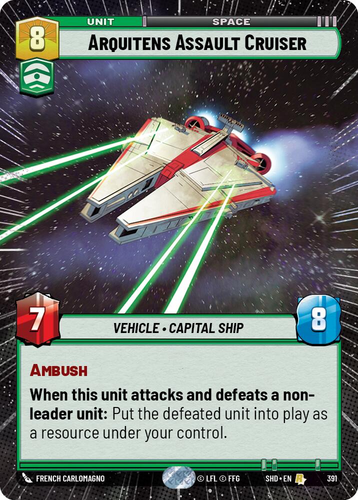 Arquitens Assault Cruiser (391) (Hyperspace) (391) [Shadows of the Galaxy] | Exor Games New Glasgow