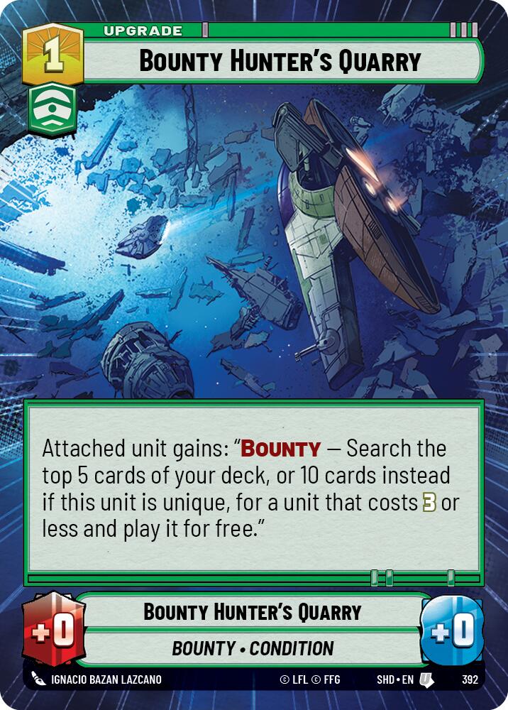 Bounty Hunter's Quarry (392) (Hyperspace) (392) [Shadows of the Galaxy] | Exor Games New Glasgow
