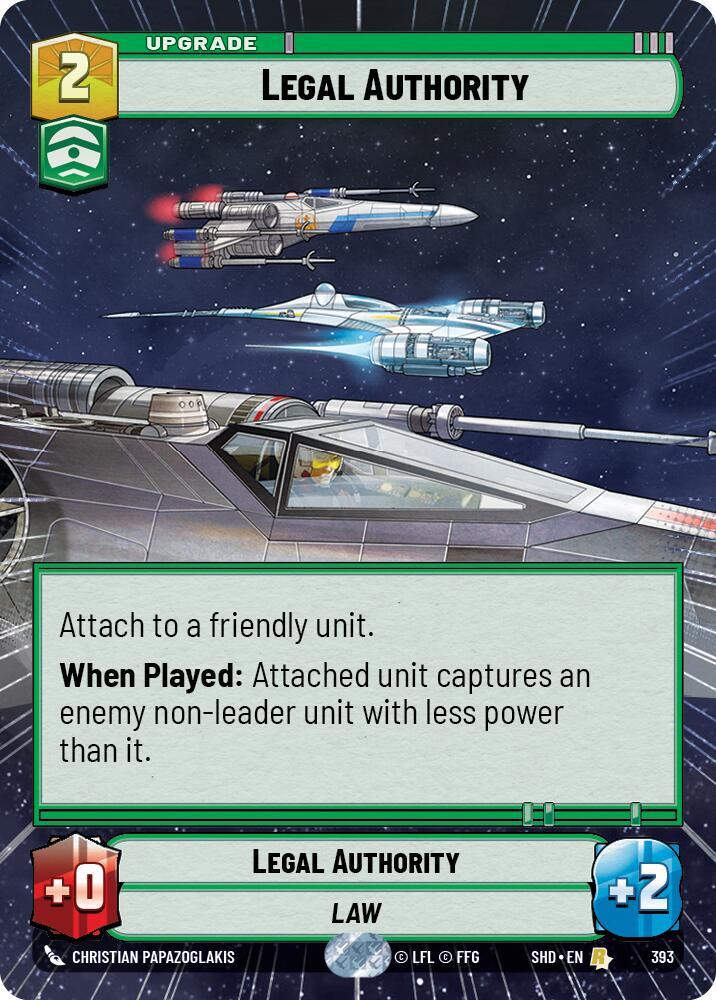 Legal Authority (393) (Hyperspace) (393) [Shadows of the Galaxy] | Exor Games New Glasgow