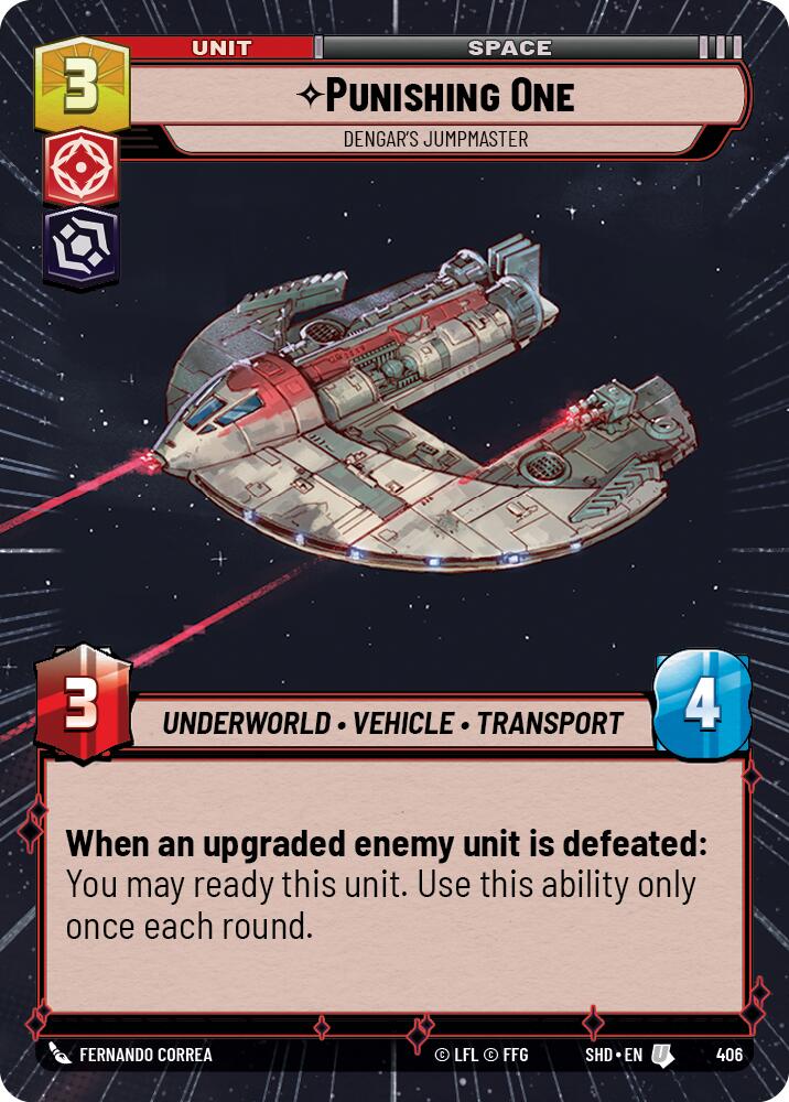 Punishing One - Dengar's Jumpmaster (406) (Hyperspace) (406) [Shadows of the Galaxy] | Exor Games New Glasgow