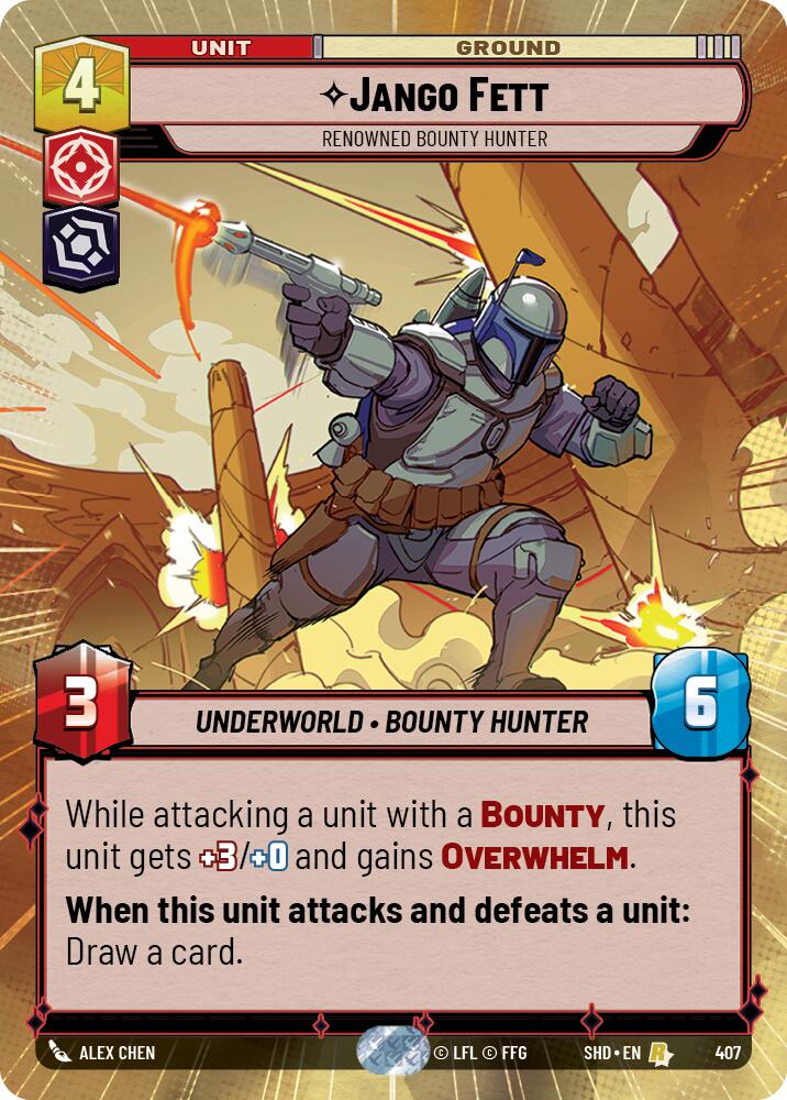 Jango Fett - Renowned Bounty Hunter (407) (Hyperspace) (407) [Shadows of the Galaxy] | Exor Games New Glasgow
