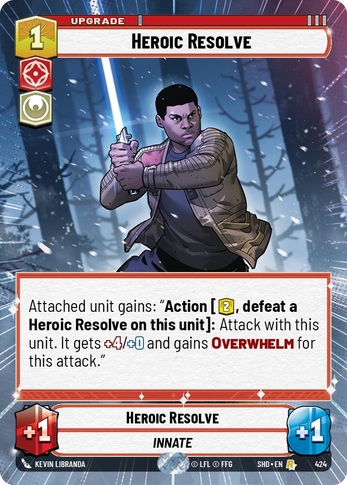 Heroic Resolve (424) (Hyperspace) (424) [Shadows of the Galaxy] | Exor Games New Glasgow