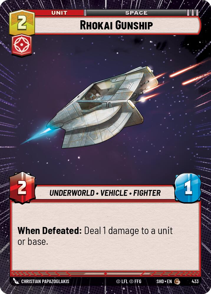 Rhokai Gunship (433) (Hyperspace) (433) [Shadows of the Galaxy] | Exor Games New Glasgow