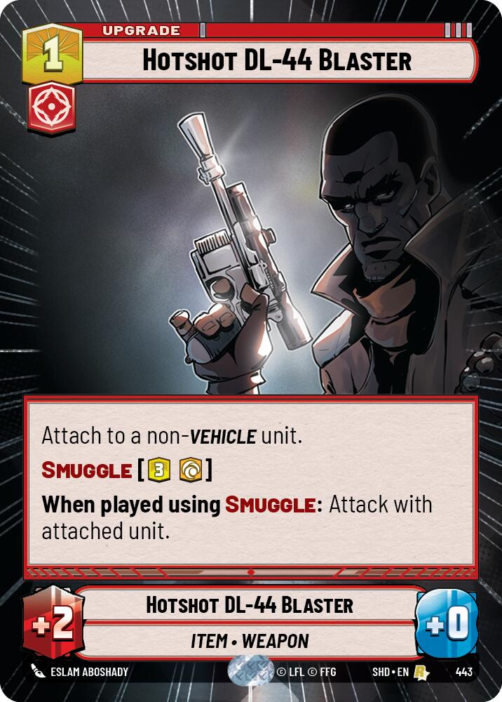 Hotshot DL-44 Blaster (443) (Hyperspace) (443) [Shadows of the Galaxy] | Exor Games New Glasgow
