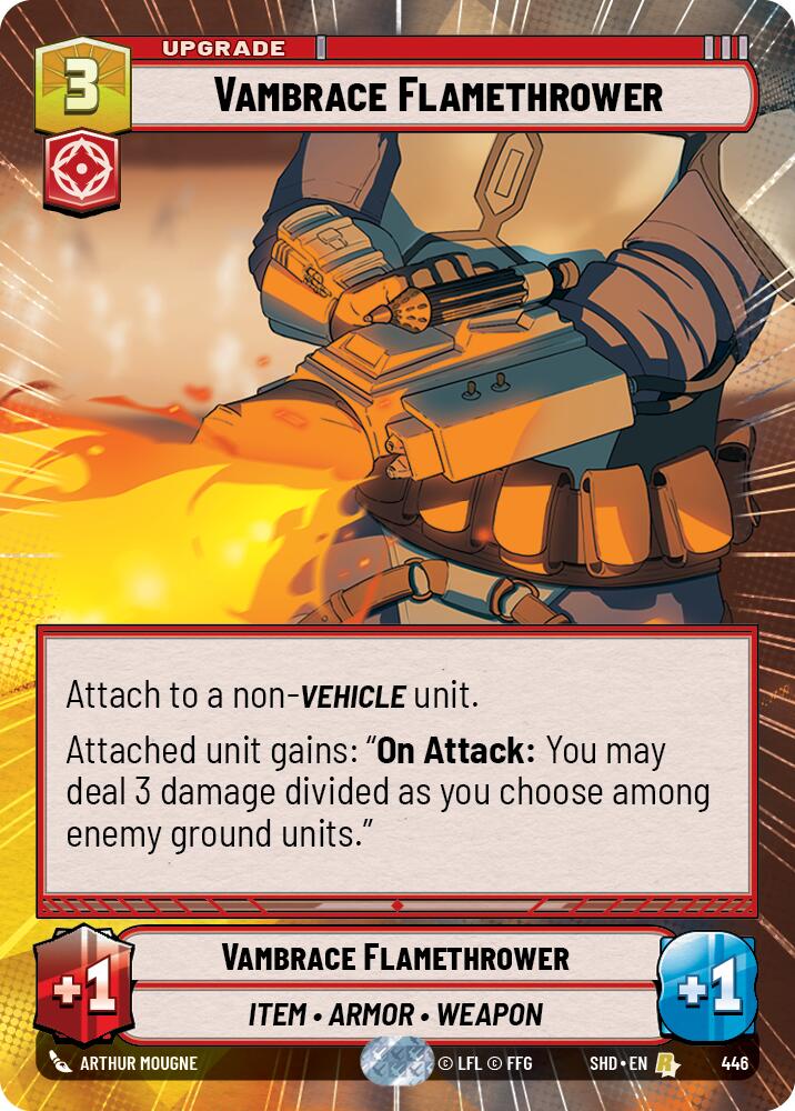 Vambrace Flamethrower (446) (Hyperspace) (446) [Shadows of the Galaxy] | Exor Games New Glasgow