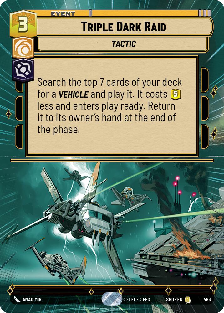 Triple Dark Raid (463) (Hyperspace) (463) [Shadows of the Galaxy] | Exor Games New Glasgow