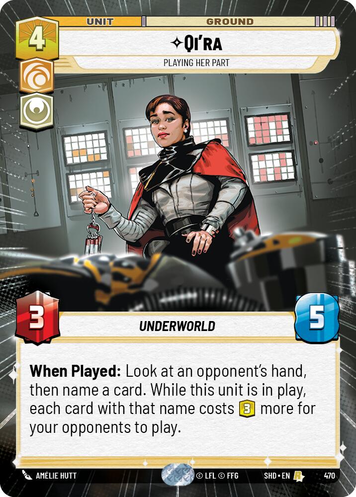 Qi'ra - Playing Her Part (470) (Hyperspace) (470) [Shadows of the Galaxy] | Exor Games New Glasgow