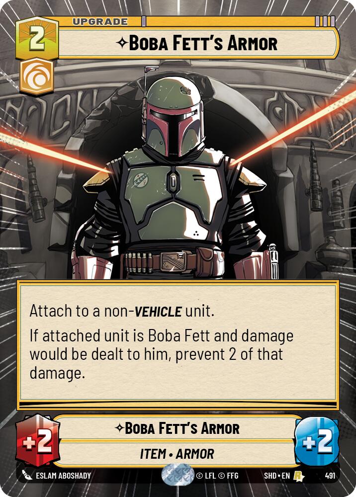 Boba Fett's Armor (491) (Hyperspace) (491) [Shadows of the Galaxy] | Exor Games New Glasgow