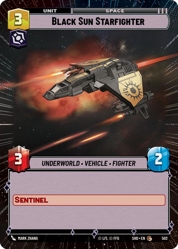 Black Sun Starfighter (502) (Hyperspace) (502) [Shadows of the Galaxy] | Exor Games New Glasgow