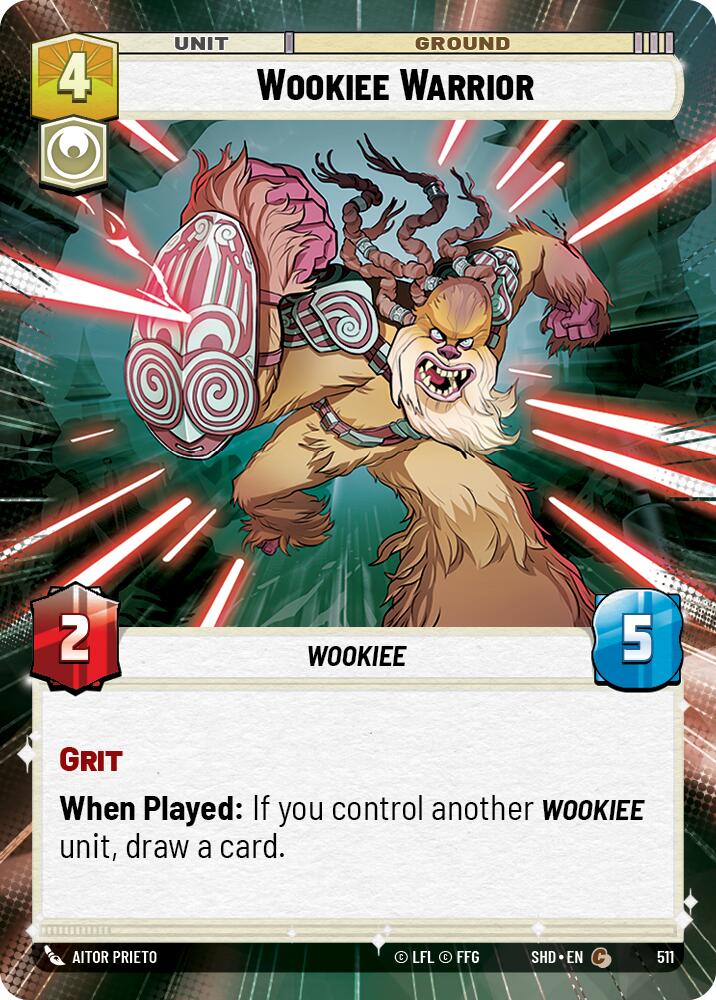 Wookiee Warrior (511) (Hyperspace) (511) [Shadows of the Galaxy] | Exor Games New Glasgow