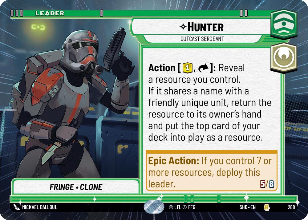 Hunter - Outcast Sergeant (288) (Hyperspace) (288) [Shadows of the Galaxy] | Exor Games New Glasgow