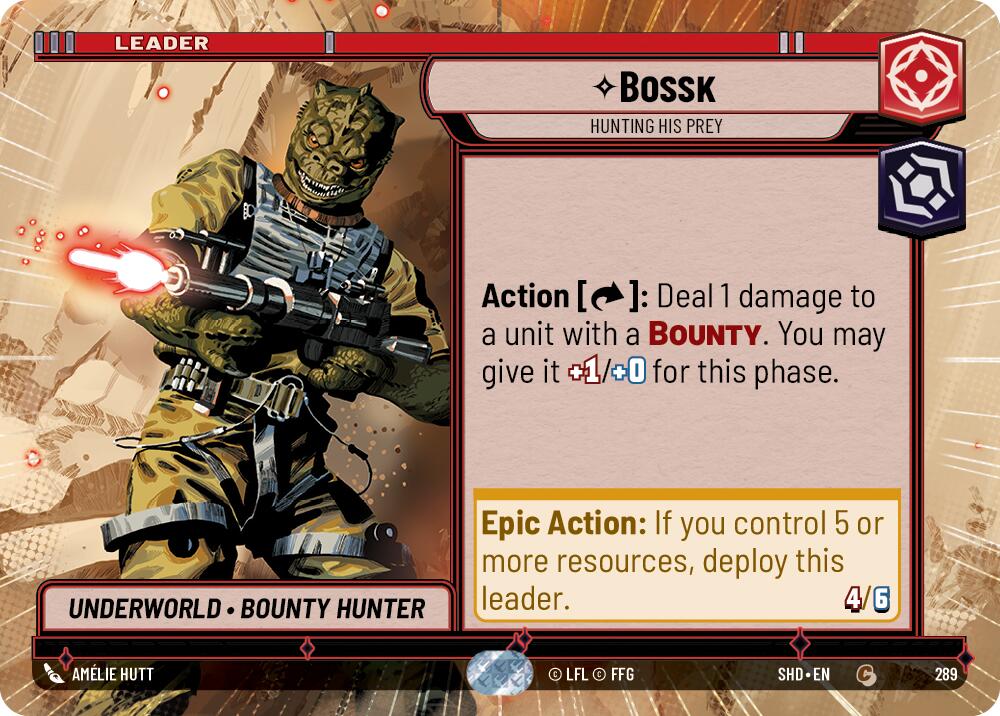 Bossk - Hunting His Prey (289) (Hyperspace) (289) [Shadows of the Galaxy] | Exor Games New Glasgow