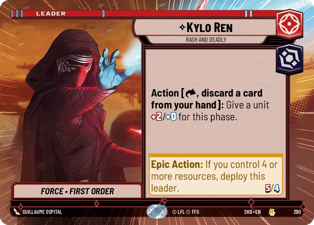 Kylo Ren - Rash and Deadly (290) (Hyperspace) (290) [Shadows of the Galaxy] | Exor Games New Glasgow