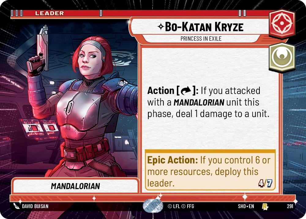 Bo-Katan Kryze - Princess in Exile (291) (Hyperspace) (291) [Shadows of the Galaxy] | Exor Games New Glasgow