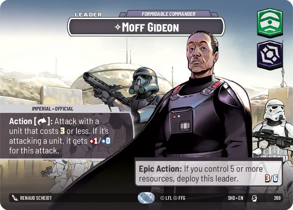 Moff Gideon - Formidable Commander (269) (Showcase) (269) [Shadows of the Galaxy] | Exor Games New Glasgow