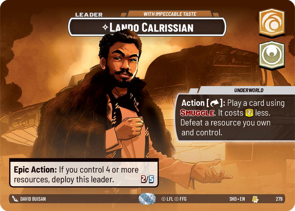 Lando Calrissian - With Impeccable Taste (279) (Showcase) (279) [Shadows of the Galaxy] | Exor Games New Glasgow