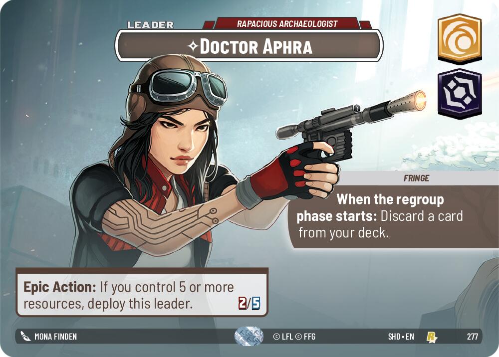 Doctor Aphra - Rapacious Archaeologist (277) (Showcase) (277) [Shadows of the Galaxy] | Exor Games New Glasgow