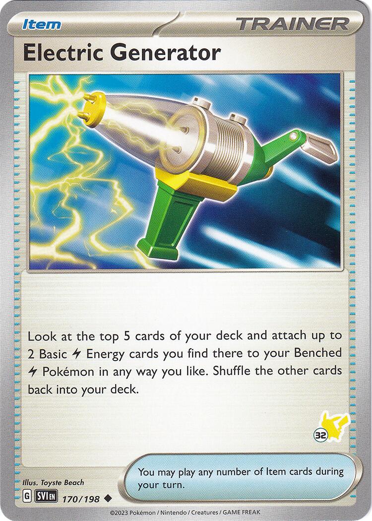 Electric Generator (170/198) (Pikachu Stamp #32) [Battle Academy 2024] | Exor Games New Glasgow