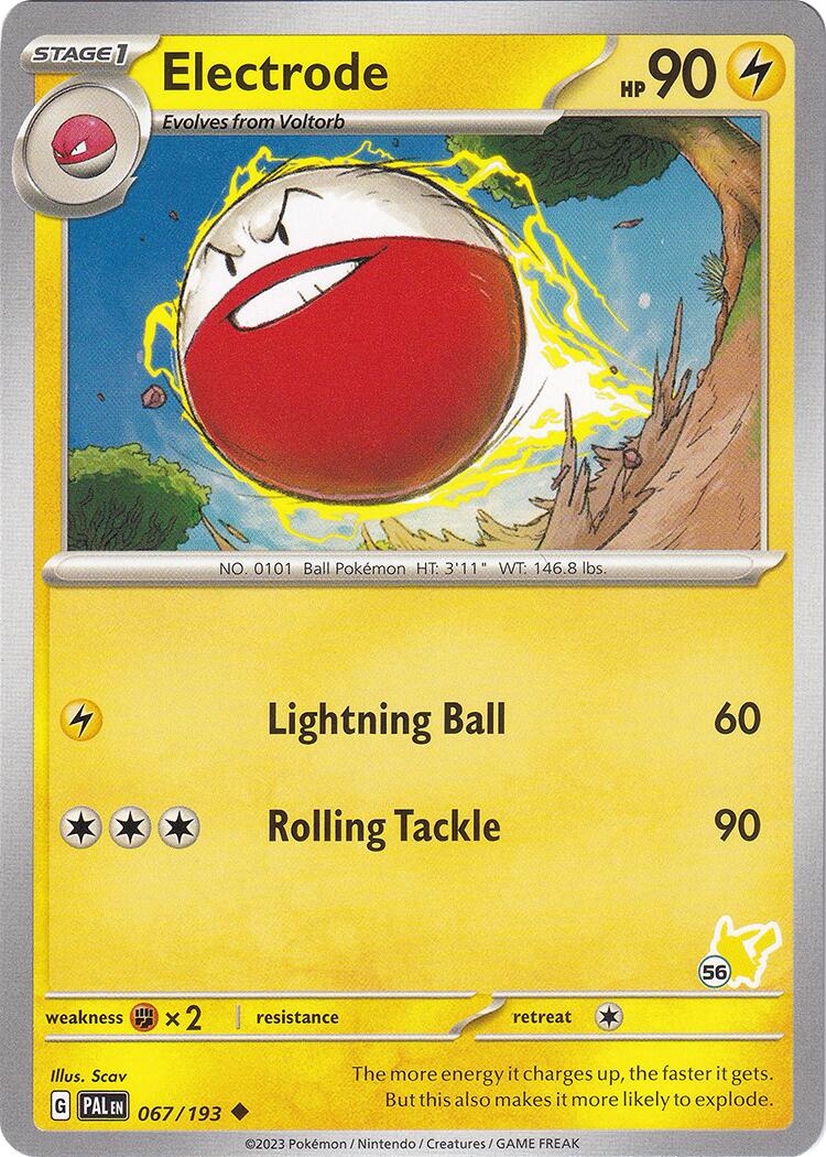 Electrode (067/193) (Pikachu Stamp #56) [Battle Academy 2024] | Exor Games New Glasgow