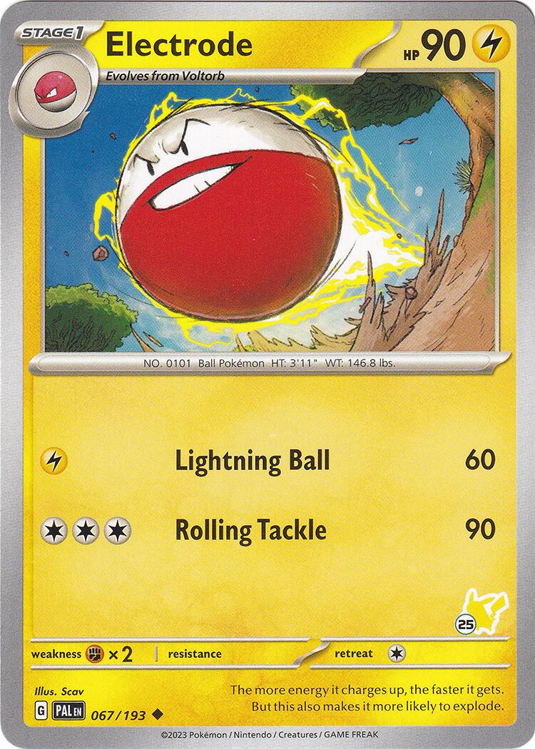 Electrode (067/193) (Pikachu Stamp #25) [Battle Academy 2024] | Exor Games New Glasgow