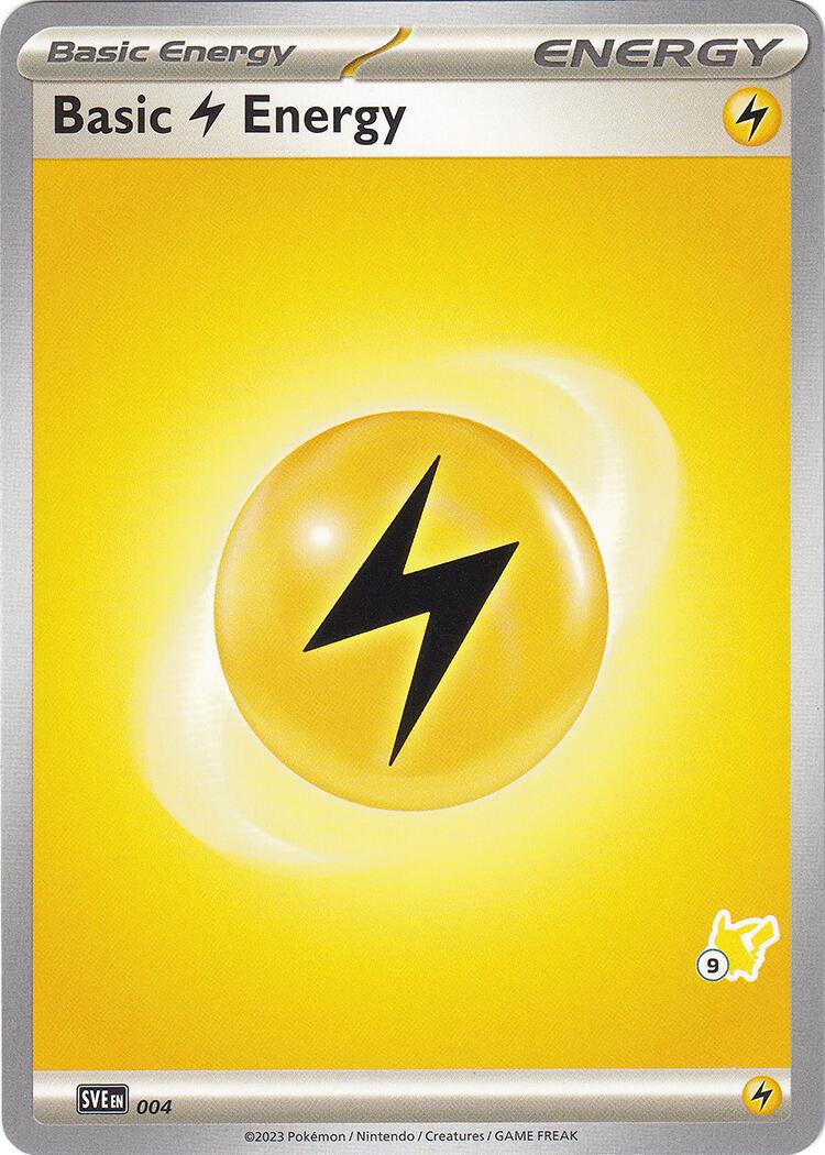 Basic Lightning Energy (004) (Pikachu Stamp #9) [Battle Academy 2024] | Exor Games New Glasgow