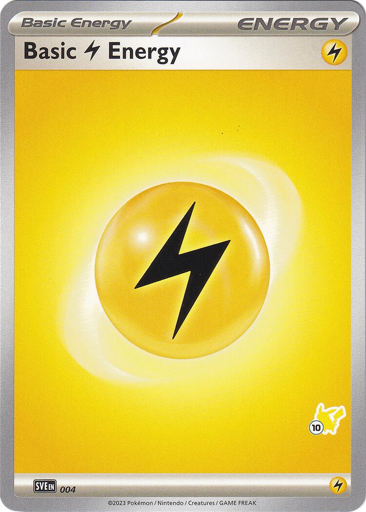 Basic Lightning Energy (004) (Pikachu Stamp #10) [Battle Academy 2024] | Exor Games New Glasgow