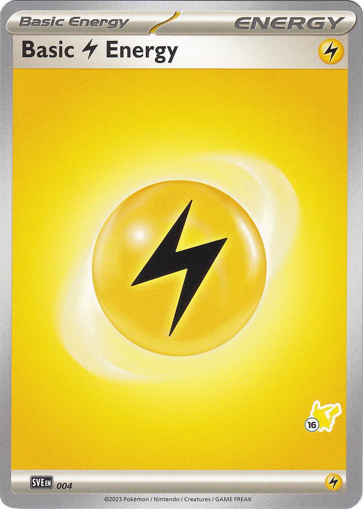 Basic Lightning Energy (004) (Pikachu Stamp #16) [Battle Academy 2024] | Exor Games New Glasgow