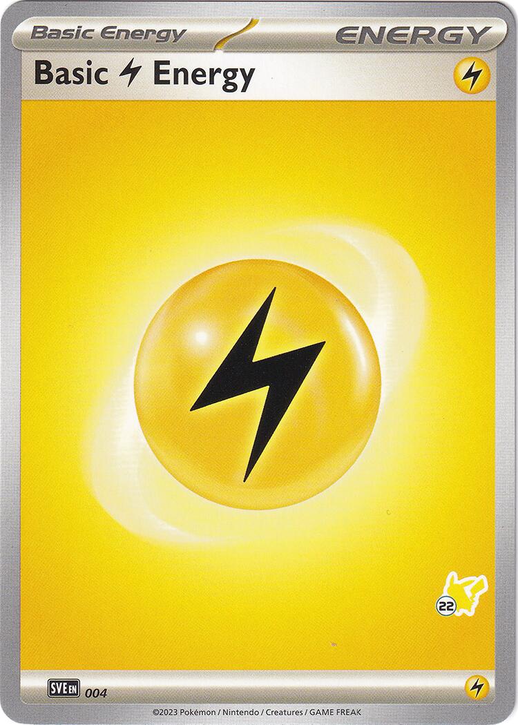 Basic Lightning Energy (004) (Pikachu Stamp #22) [Battle Academy 2024] | Exor Games New Glasgow