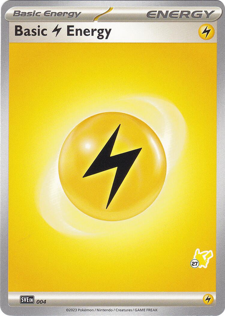 Basic Lightning Energy (004) (Pikachu Stamp #27) [Battle Academy 2024] | Exor Games New Glasgow