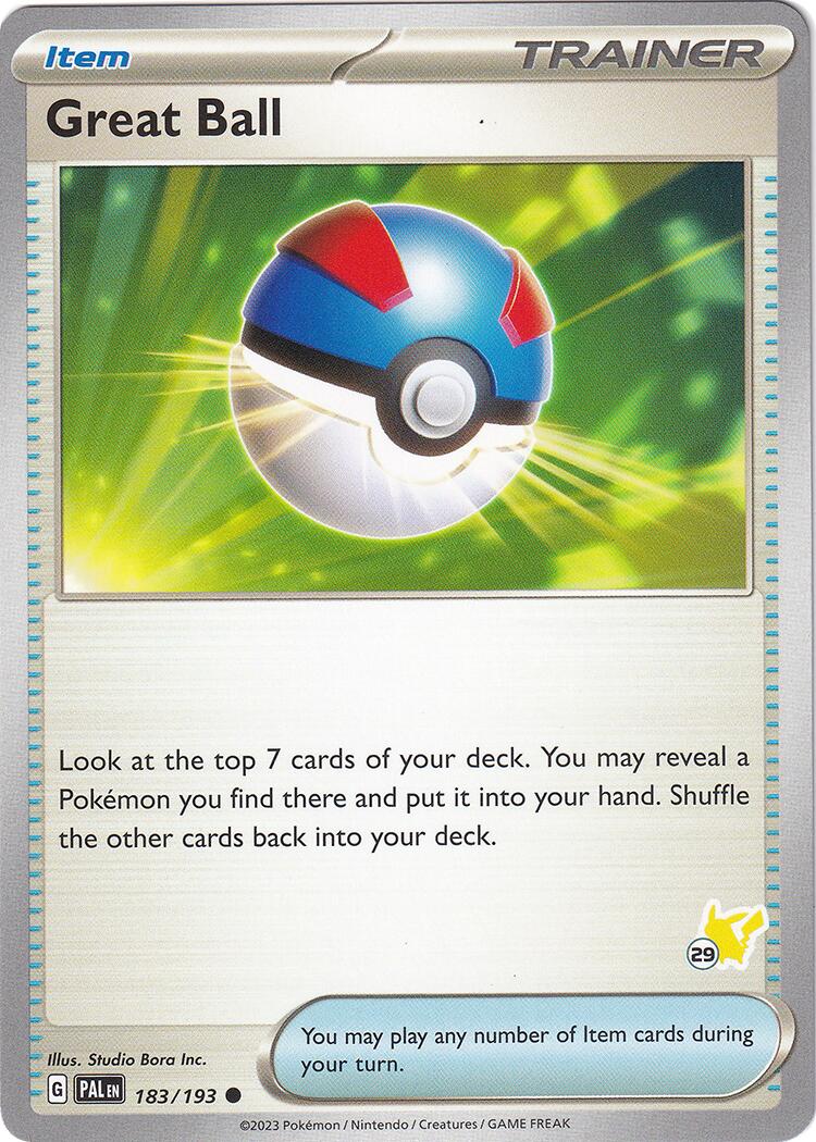 Great Ball (183/193) (Pikachu Stamp #29) [Battle Academy 2024] | Exor Games New Glasgow