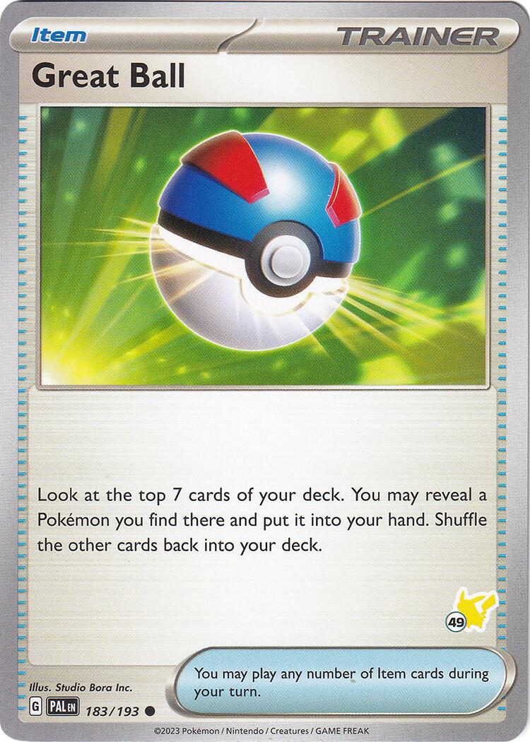 Great Ball (183/193) (Pikachu Stamp #49) [Battle Academy 2024] | Exor Games New Glasgow