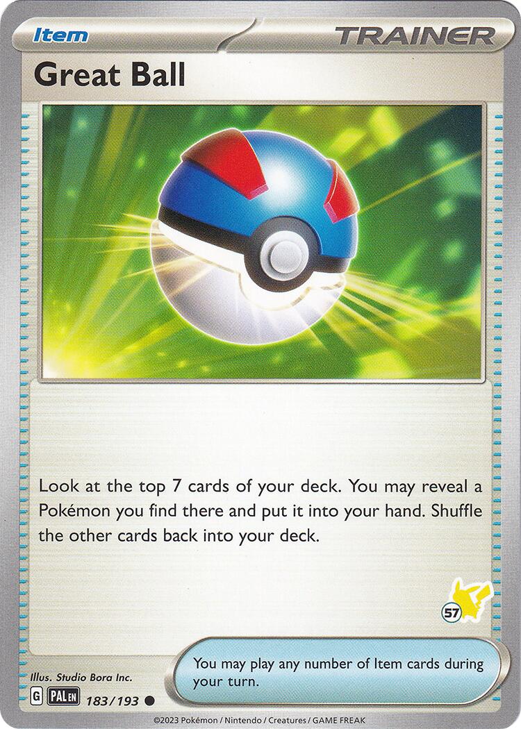Great Ball (183/193) (Pikachu Stamp #57) [Battle Academy 2024] | Exor Games New Glasgow