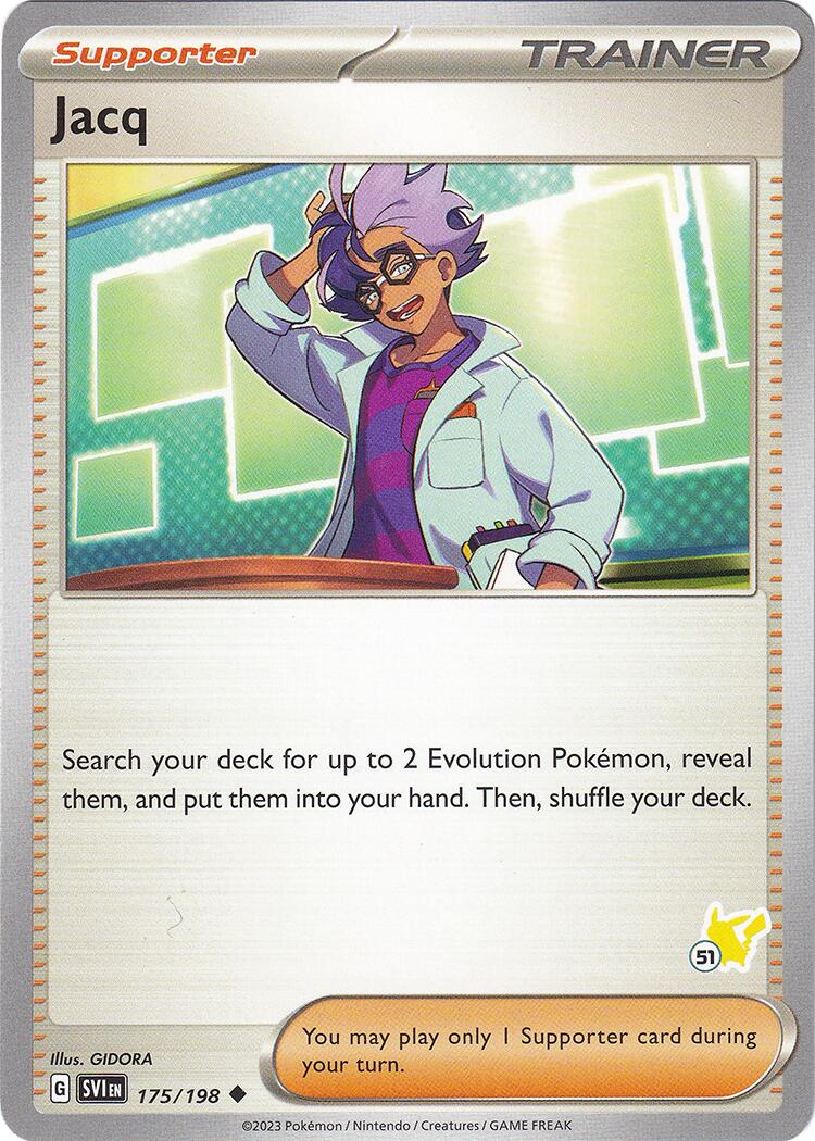Jacq (175/198) (Pikachu Stamp #51) [Battle Academy 2024] | Exor Games New Glasgow