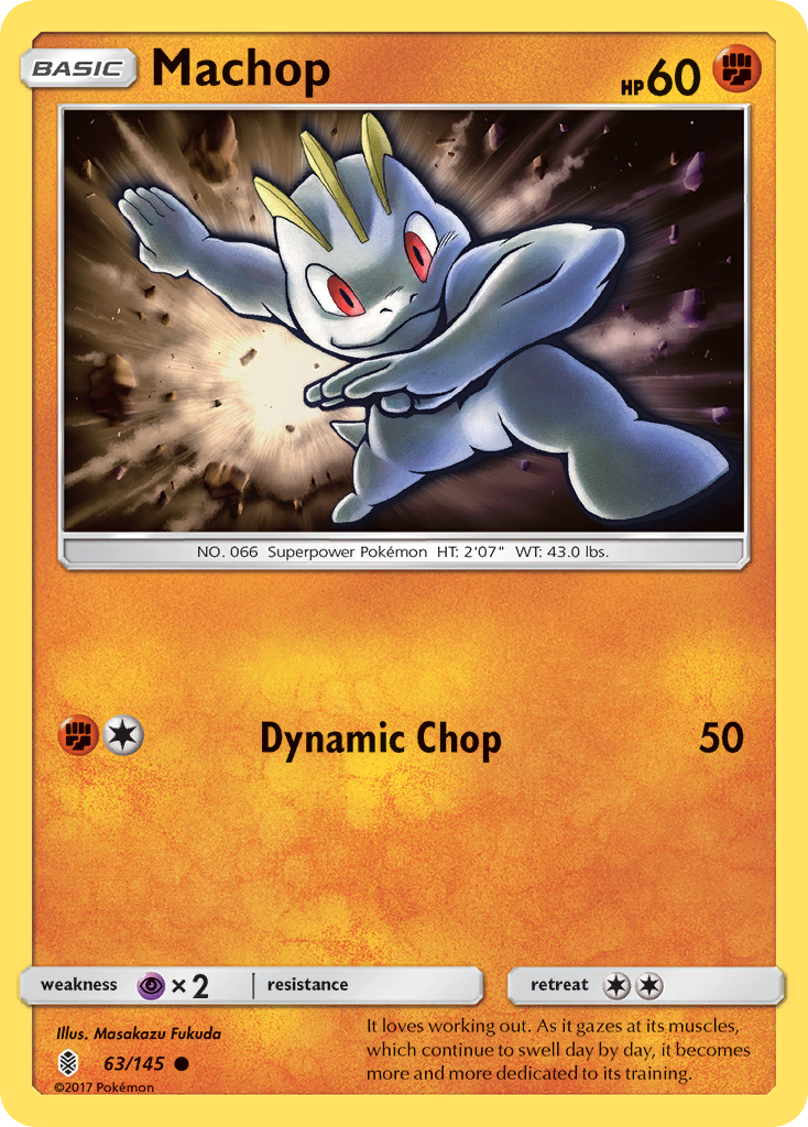 Machop (63/145) [Sun & Moon: Guardians Rising] | Exor Games New Glasgow