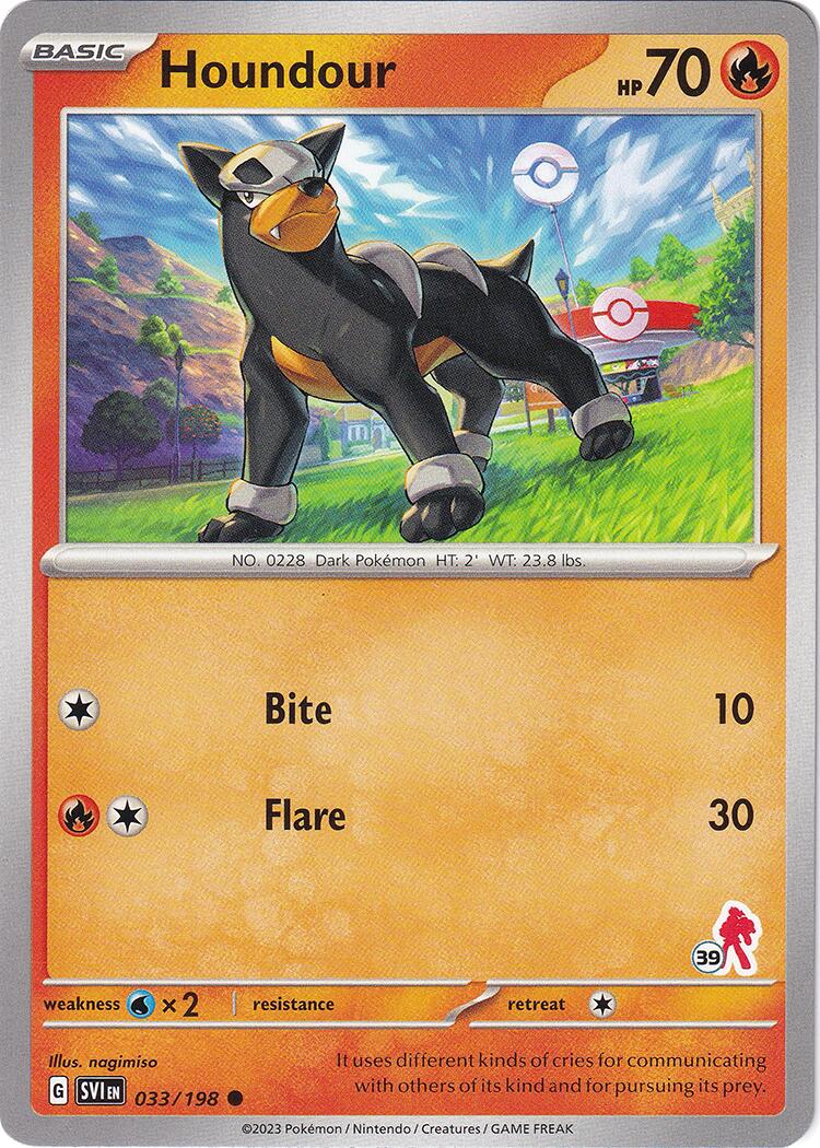 Houndour (033/198) (Armarouge Stamp #39) [Battle Academy 2024] | Exor Games New Glasgow