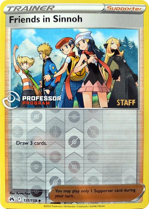 Friends in Sinnoh (131/159) (2023 Staff) [Professor Program Promos] | Exor Games New Glasgow